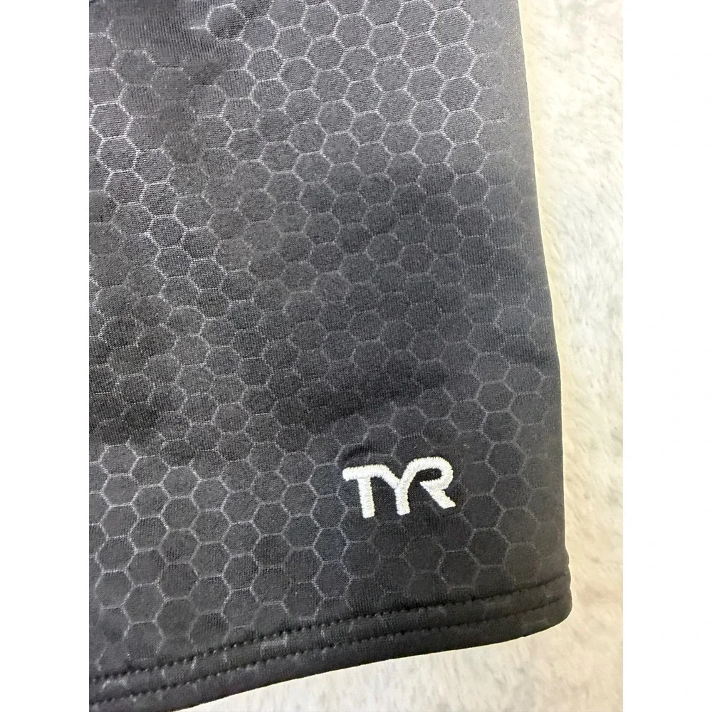 TYR Mens Durafast Elite Jammer Swimsuit Black Blue Honeycomb Size 32 NEW‎